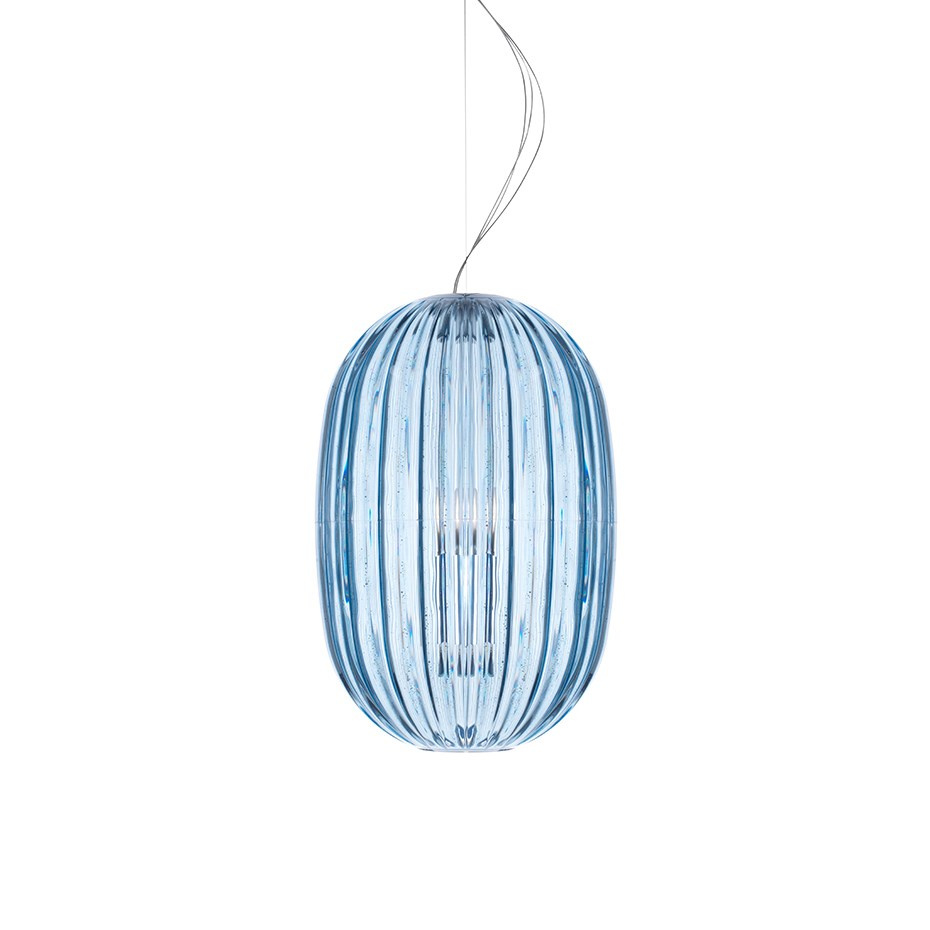 Foscarini Plass Pendel Medium Light Blue