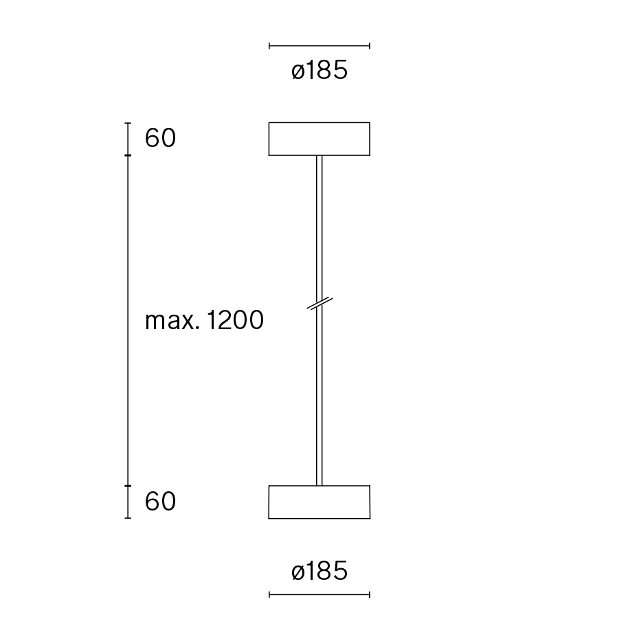 Alto w224 s1 Pendel 2700K Jet Black