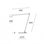 Ion w225 b2 Bordslampa Jet Black Ion w225 b2 Bordslampa Jet Black