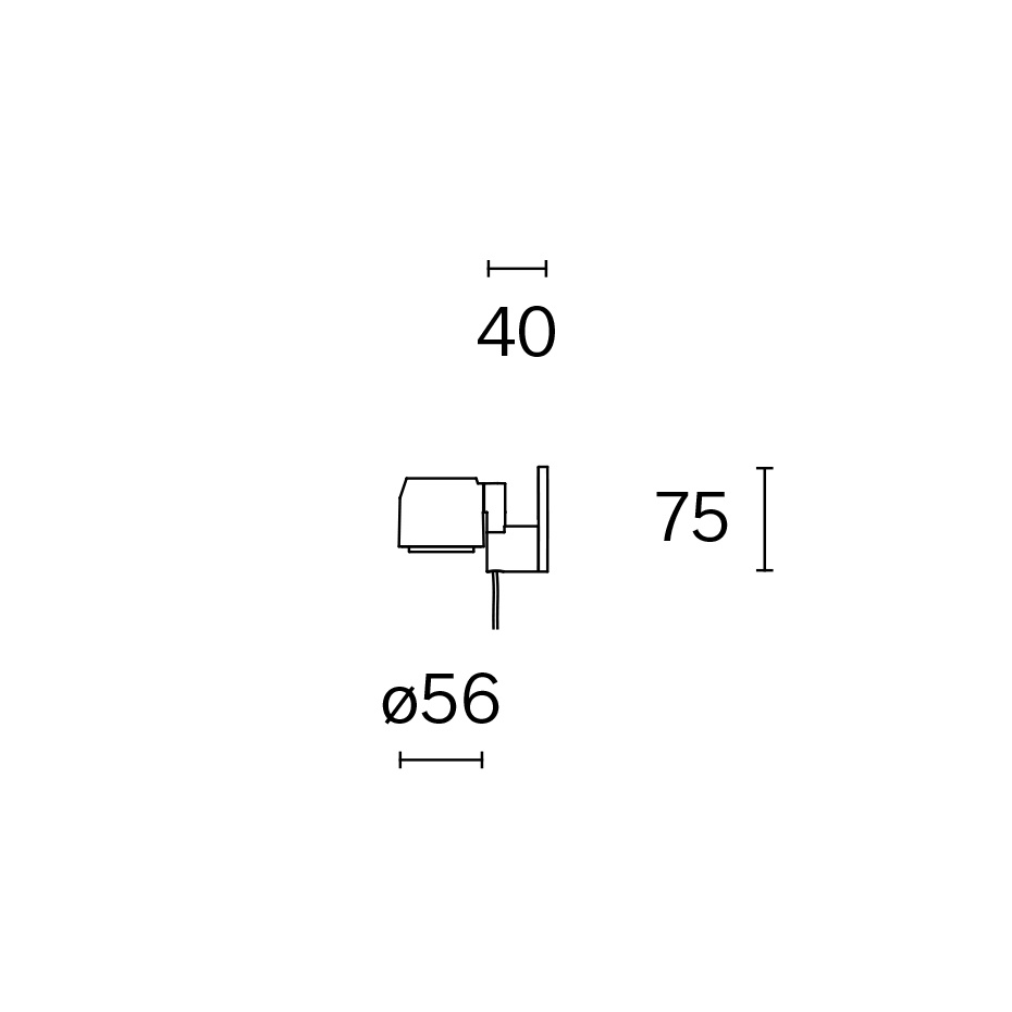 Ion w225 br0 Vägglampa Traffic White