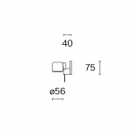 Ion w225 br0 Vägglampa Jet Black Ion w225 br0 Vägglampa Jet Black