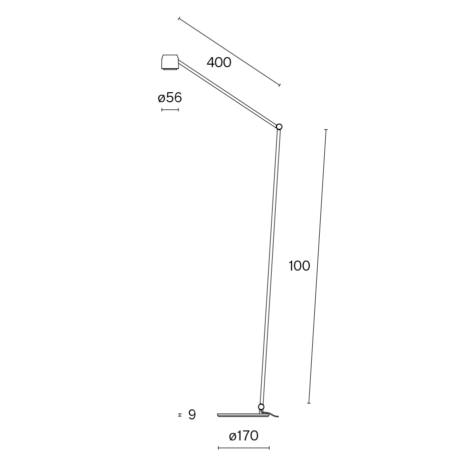 Ion w225 f2 Golvlampa Jet Black