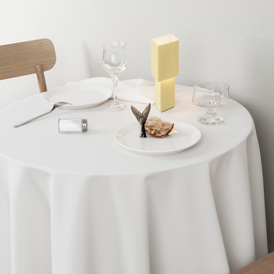 Romb Mini Portable Bordslampa Vanilla