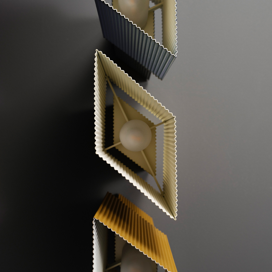 Romb Mini Portable Bordslampa Cotton