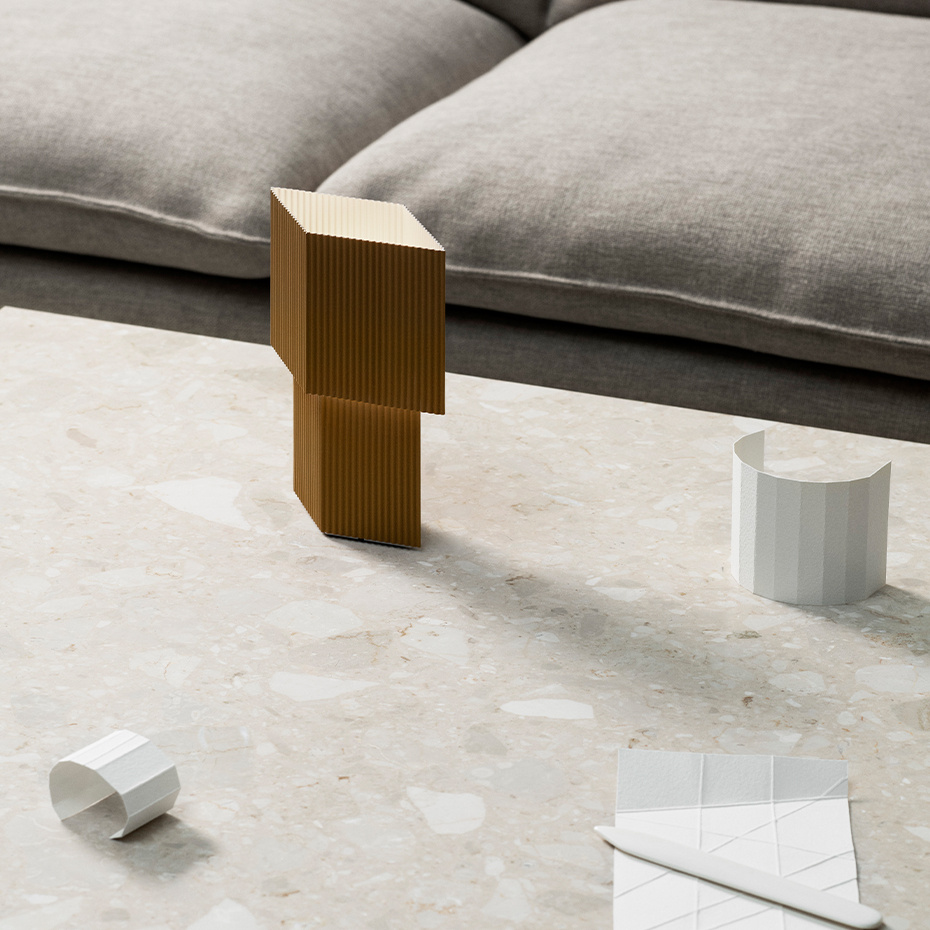 Romb Mini Portable Bordslampa Cumin