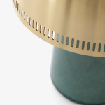 Raku Bordslampa SH8 Portable Blue Green & Brass