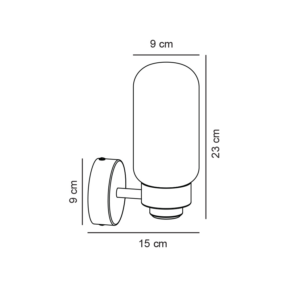 Tutan Vägglampa Mässing IP44