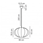 Aeron 60 Pendel Vit Aeron 60 Pendel Vit