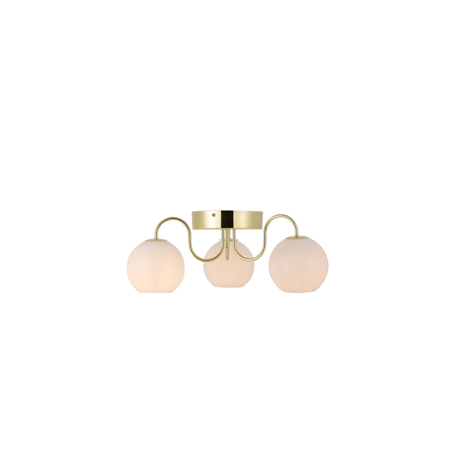 Franca Plafond Mässing/Opalglas