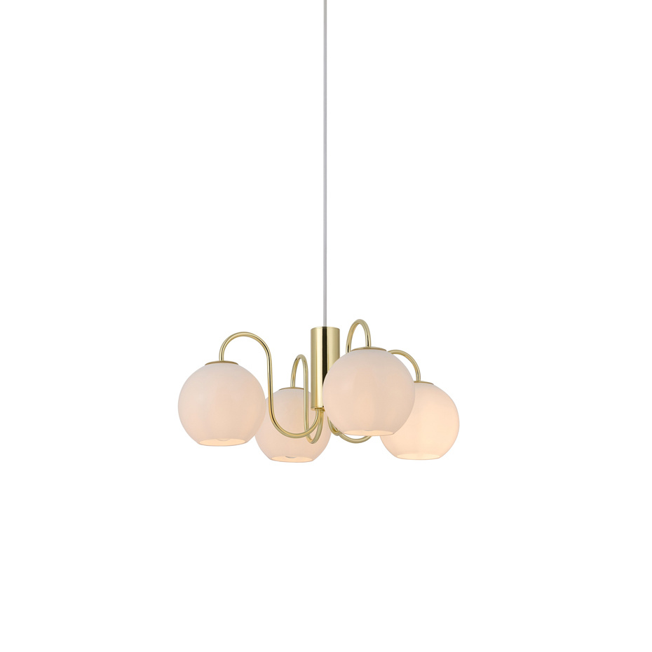 Franca Pendel Mässing/Opalglas