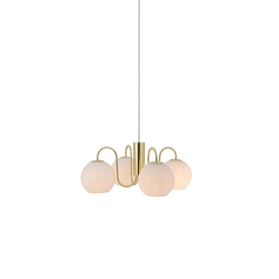 Franca Pendel Mässing/Opalglas