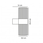 Kyklop Ripple Vägglampa Svart Kyklop Ripple Vägglampa Svart