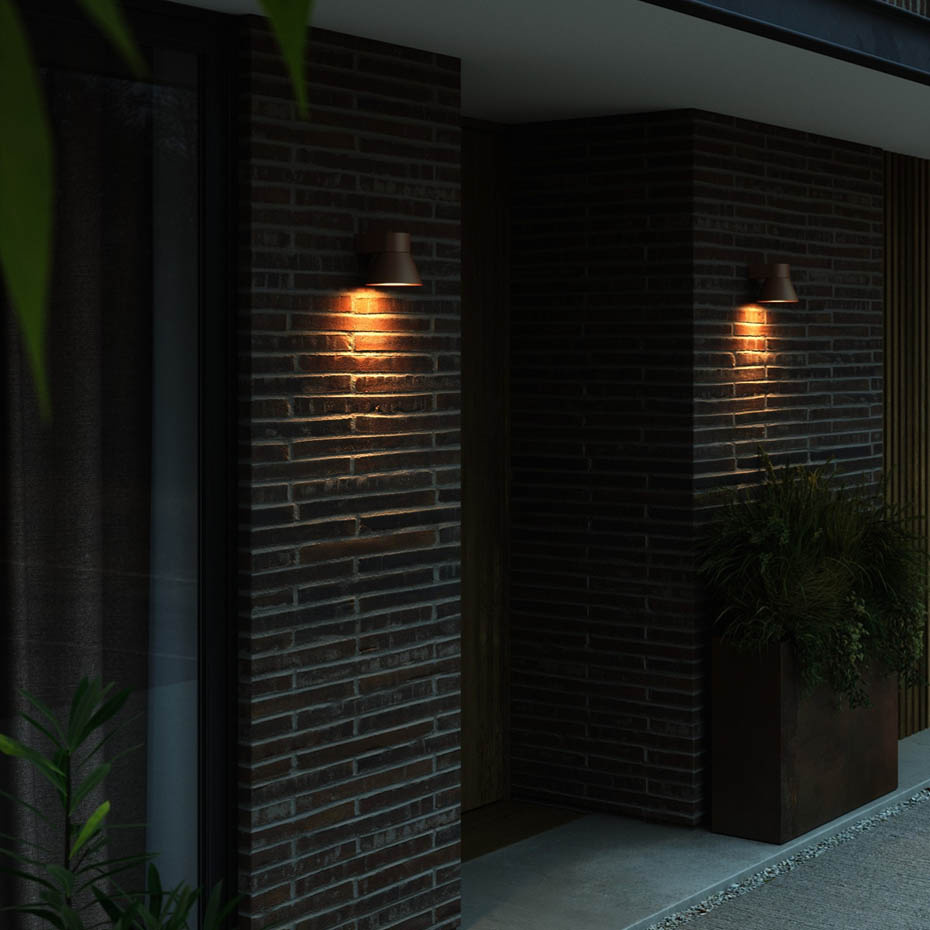 Kyklop Cone Vägglampa Rost