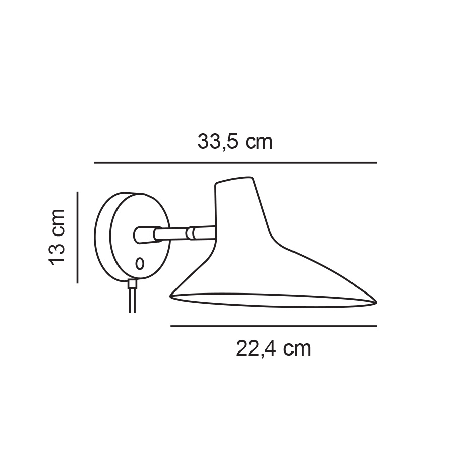 Darci Short Vägglampa Svart