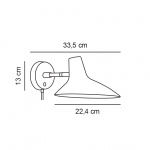 Darci Short Vägglampa Svart Darci Short Vägglampa Svart