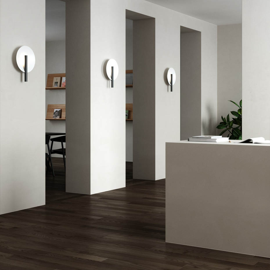 Furiko Vägglampa Svart