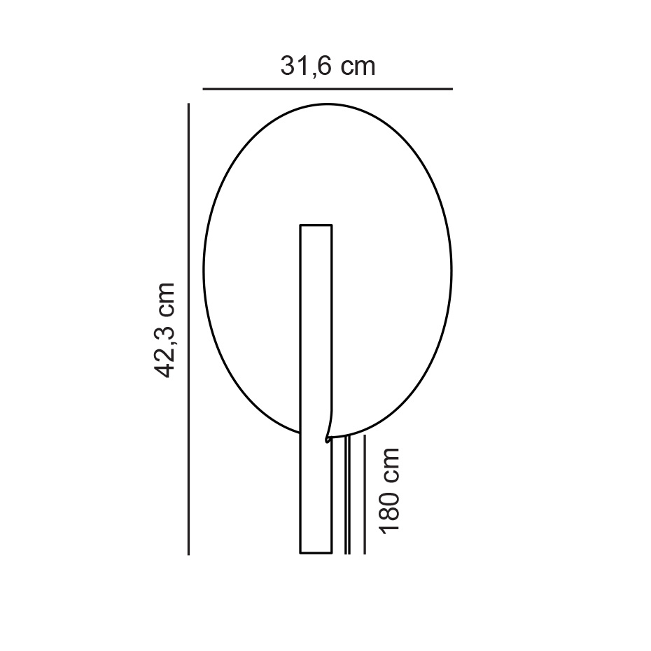 Furiko Vägglampa Svart