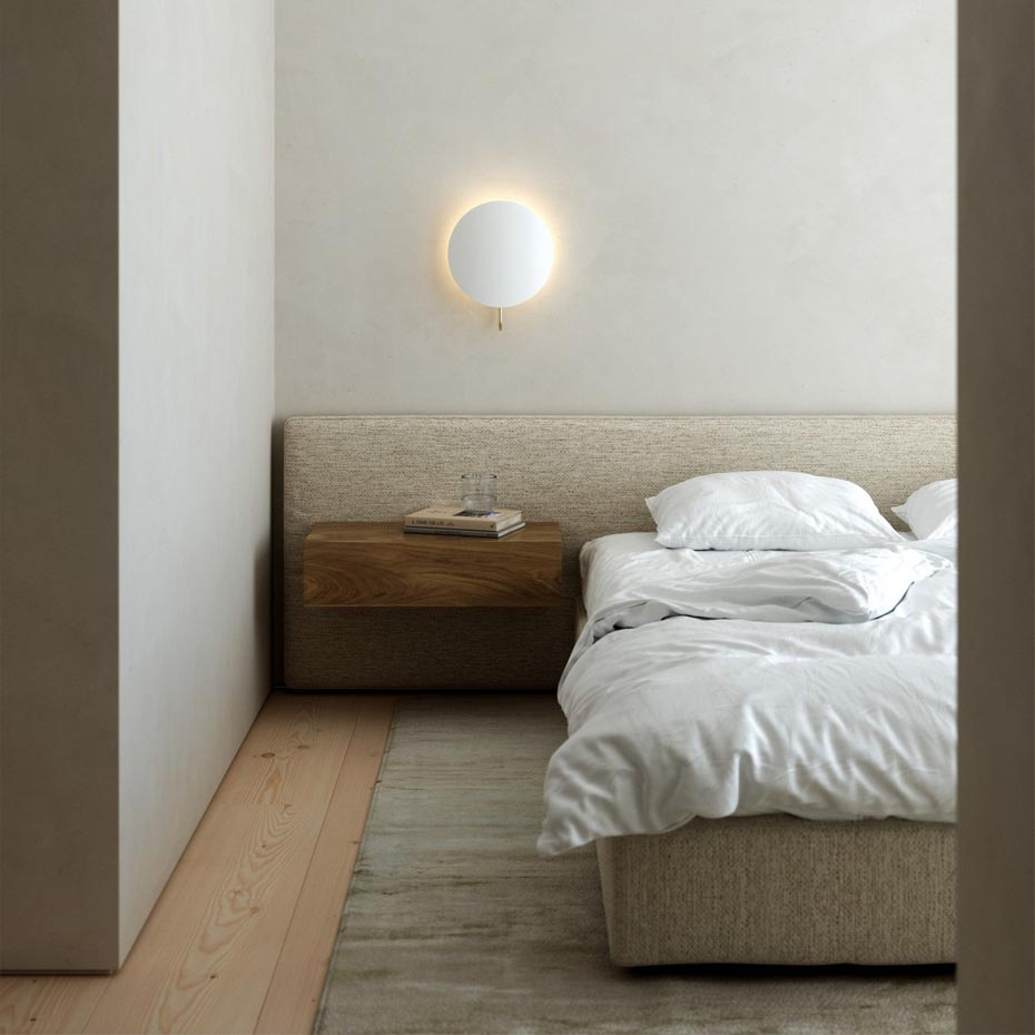 Spargo Vägglampa Vit/Mässing