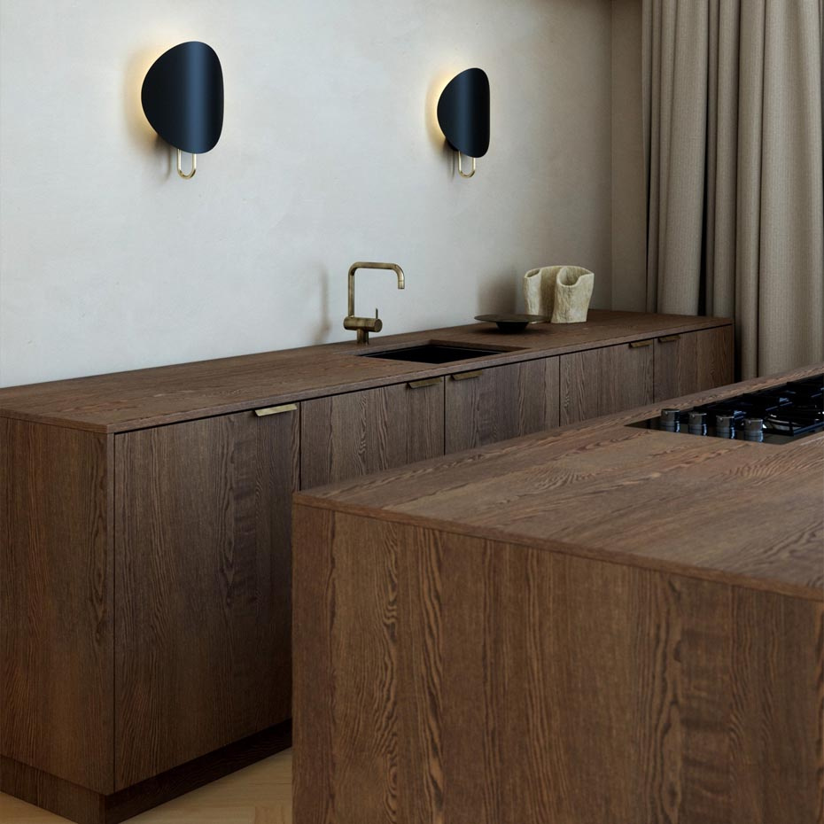 Spargo Vägglampa Svart/Mässing