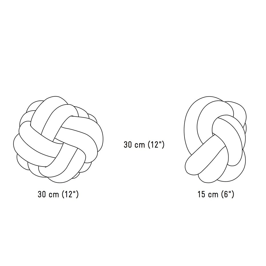 Knot Prydnadskudde Light Grey