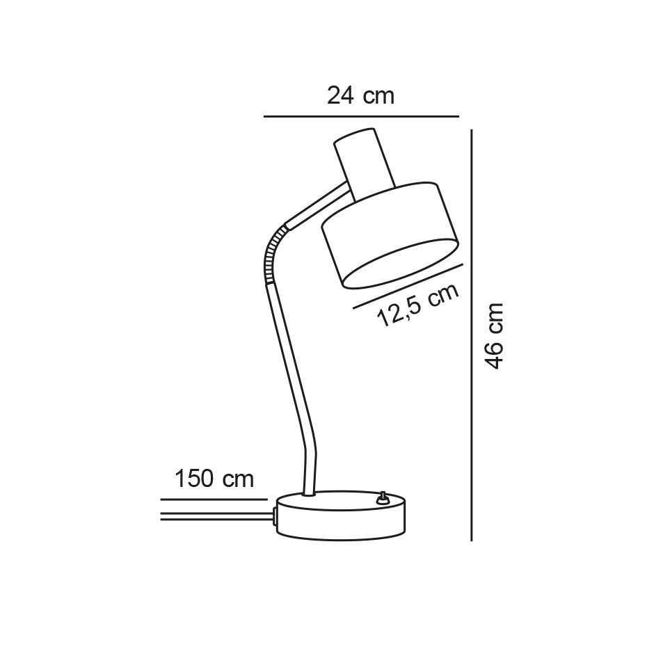 Matis Bordslampa Vit
