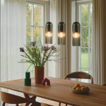 Miella 3-Rail Pendel Svart/Rökfärgad Miella 3-Rail Pendel Svart/Rökfärgad