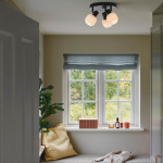 Milford Mini 3-Rondel Spotlight Svart/Opalglas Milford Mini 3-Rondel Spotlight Svart/Opalglas