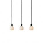 Milford Mini 3-Rail Pendel Svart/Opalglas Milford Mini 3-Rail Pendel Svart/Opalglas