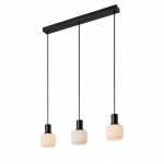 Milford Mini 3-Rail Pendel Svart/Opalglas Milford Mini 3-Rail Pendel Svart/Opalglas