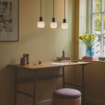 Milford Mini 3-Rail Pendel Svart/Opalglas Milford Mini 3-Rail Pendel Svart/Opalglas