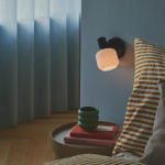 Milford Mini Vägglampa Svart/Opalglas Milford Mini Vägglampa Svart/Opalglas