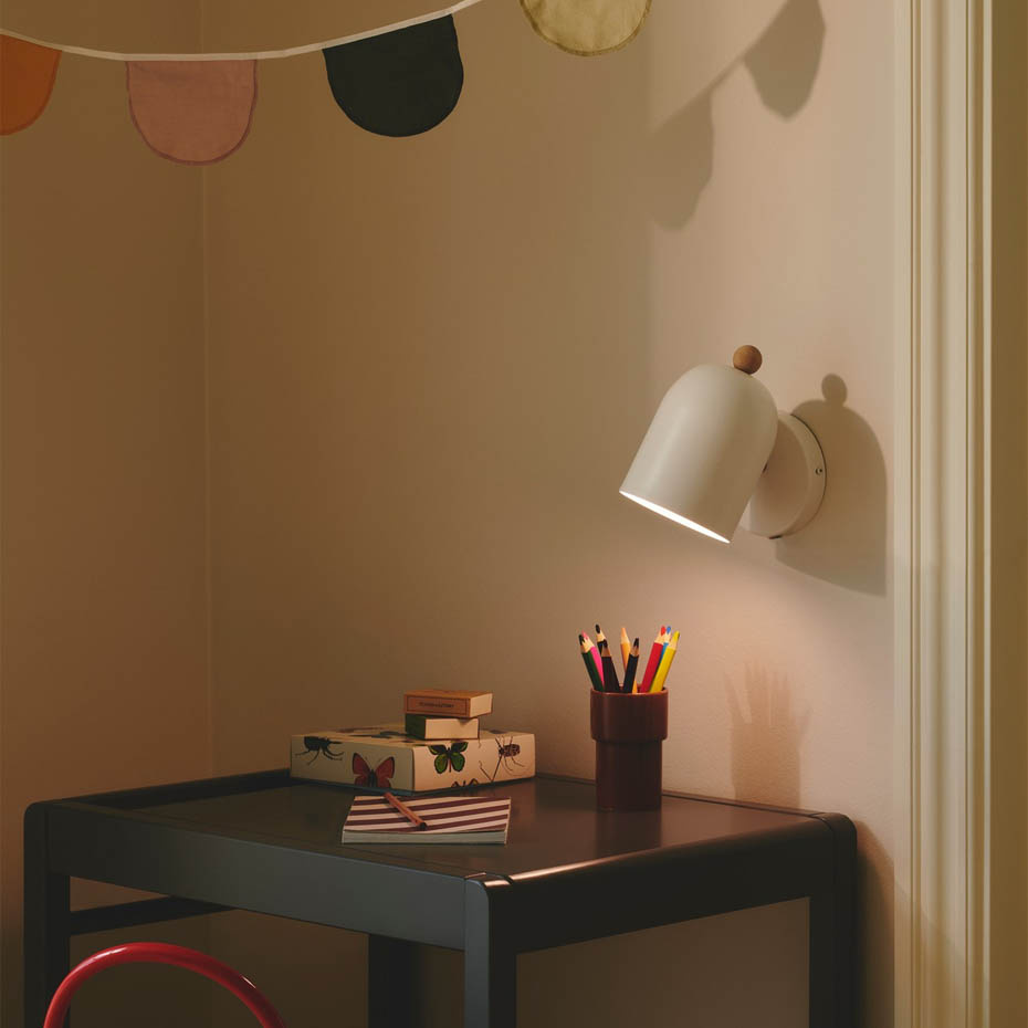 Gaston Vägglampa Vit