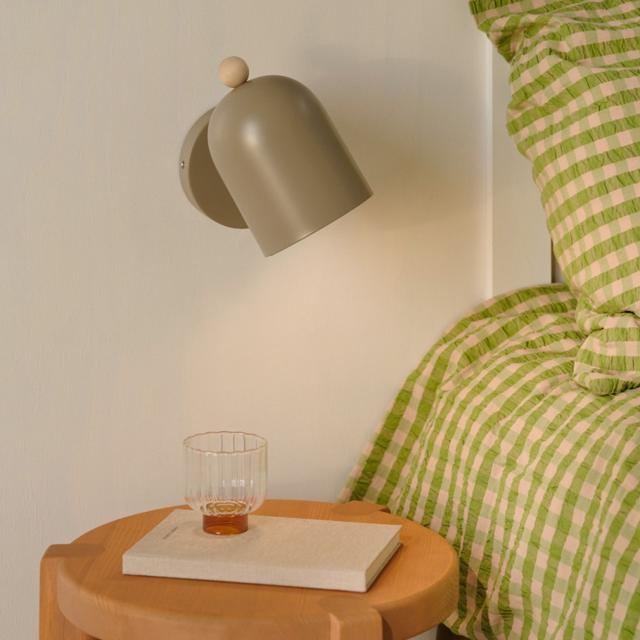 Gaston Vägglampa Ljusbrun