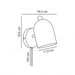 Gaston Vägglampa Ljusbrun Gaston Vägglampa Ljusbrun