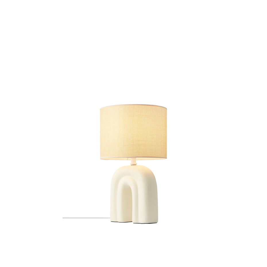 Haze Bordslampa Beige/Vit