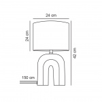 Haze Bordslampa Beige/Vit Haze Bordslampa Beige/Vit