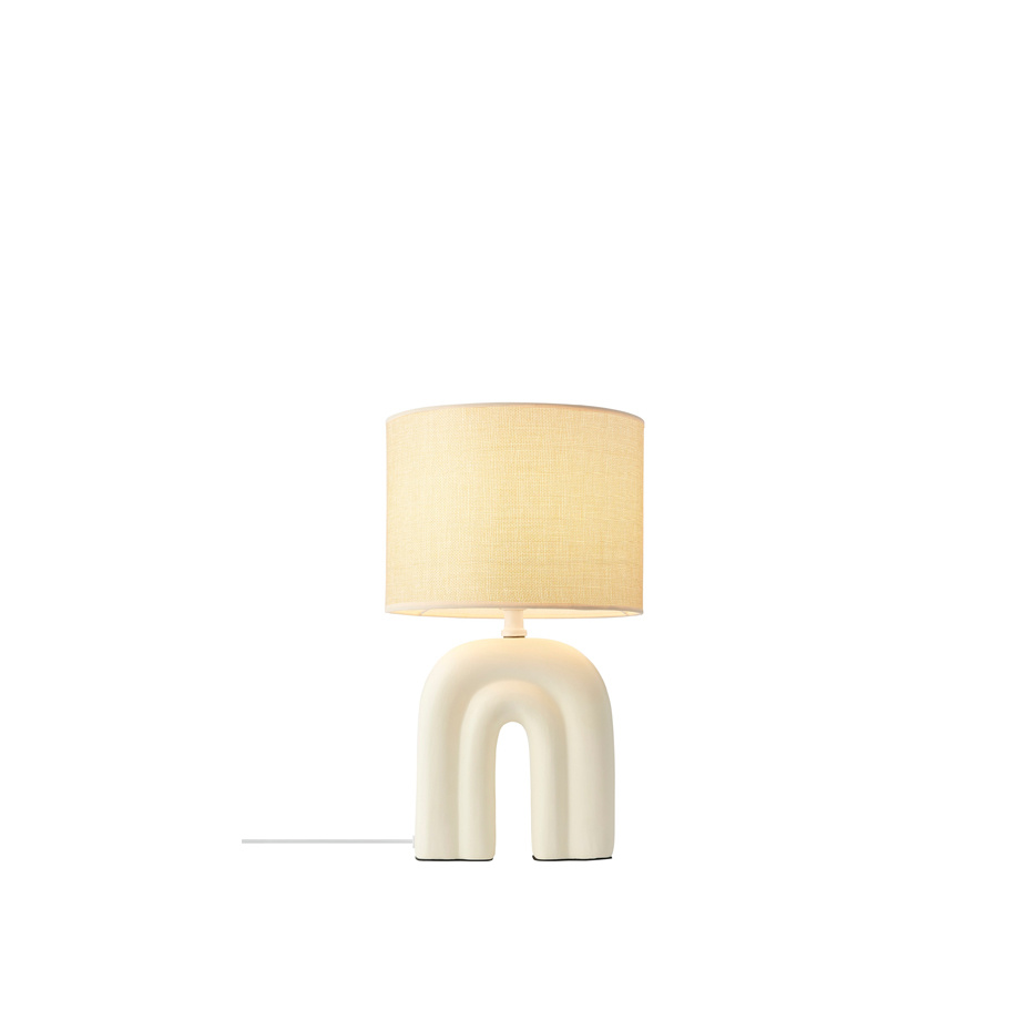 Haze Bordslampa Beige/Vit