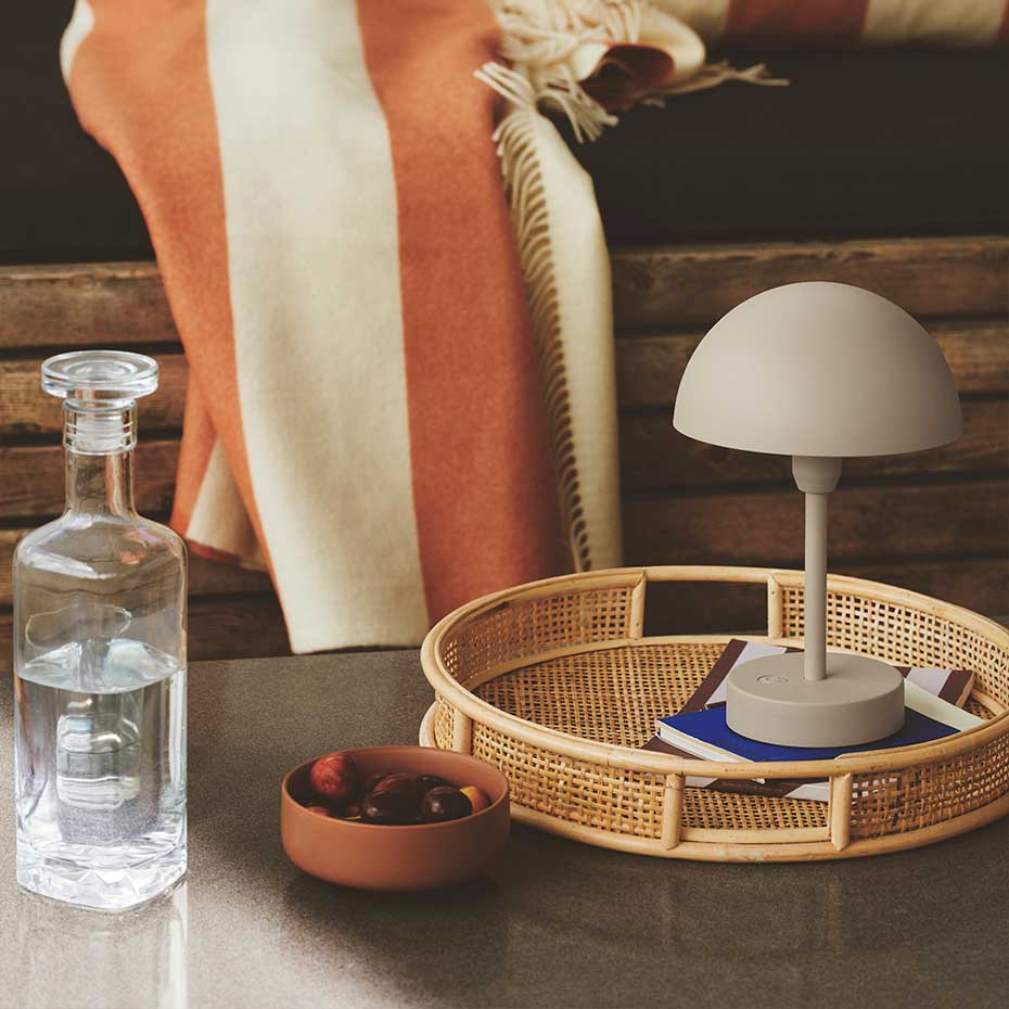 Ellen To-Go Portabel Bordslampa Beige