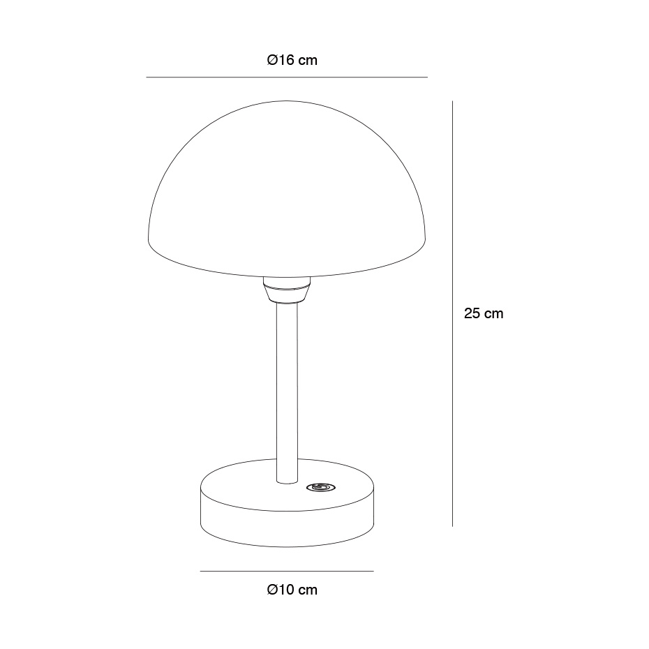 Ellen To-Go Portabel Bordslampa Brun