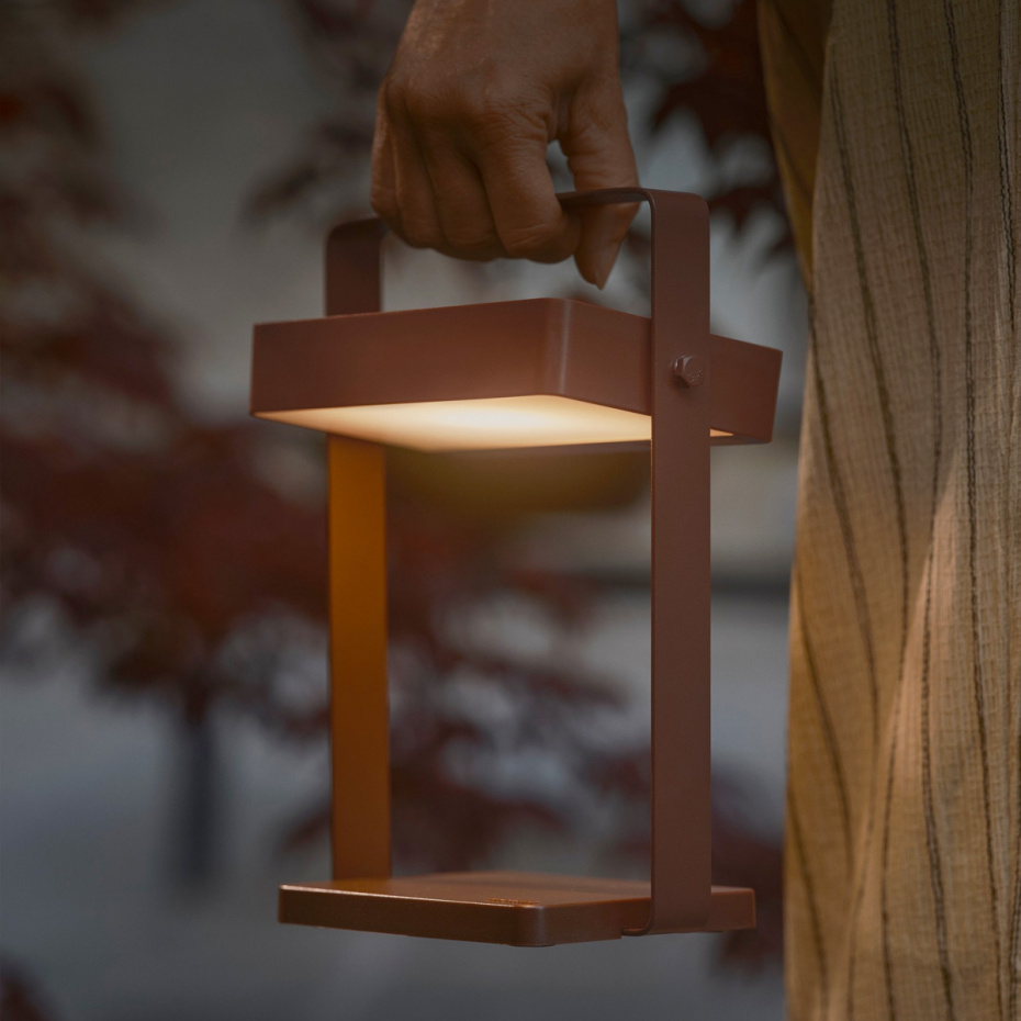 Saulio Solar Portabel Bordslampa Brun