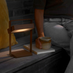 Saulio Solar Portabel Bordslampa Brun Saulio Solar Portabel Bordslampa Brun