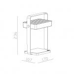 Saulio Solar Portabel Bordslampa Olivgrön Saulio Solar Portabel Bordslampa Olivgrön