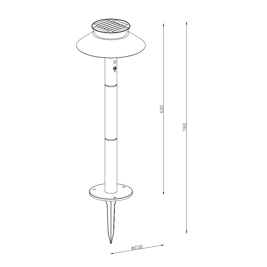 Justina Solar Pollare Svart