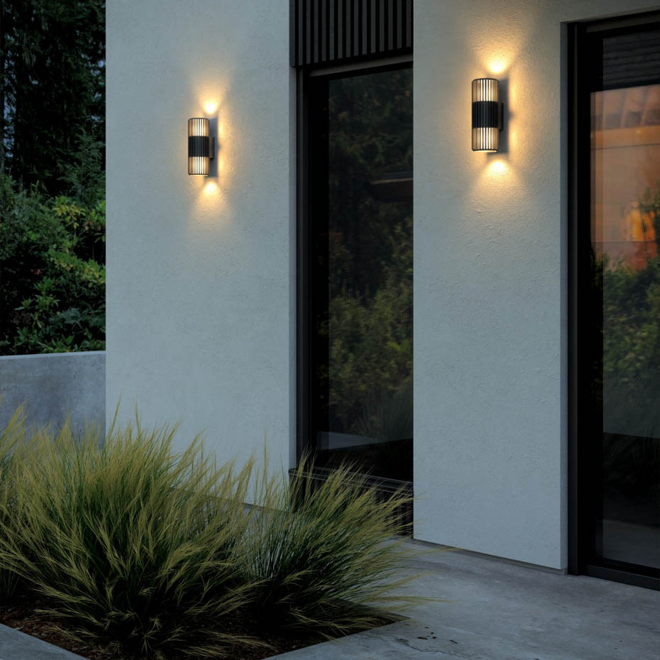 Aludra Double Vägglampa Seaside Svart