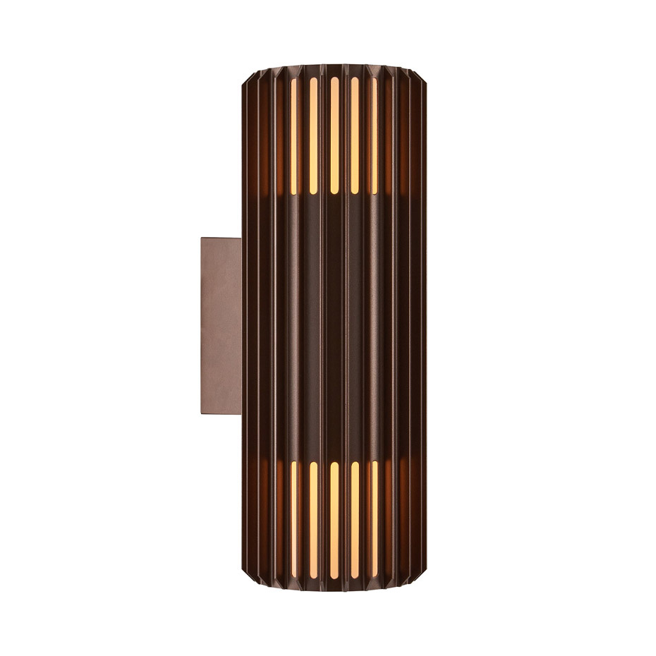Aludra Double Vägglampa Seaside Metallisk Brun