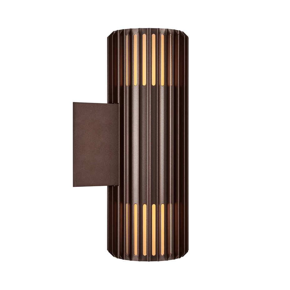 Aludra Double Vägglampa Seaside Metallisk Brun