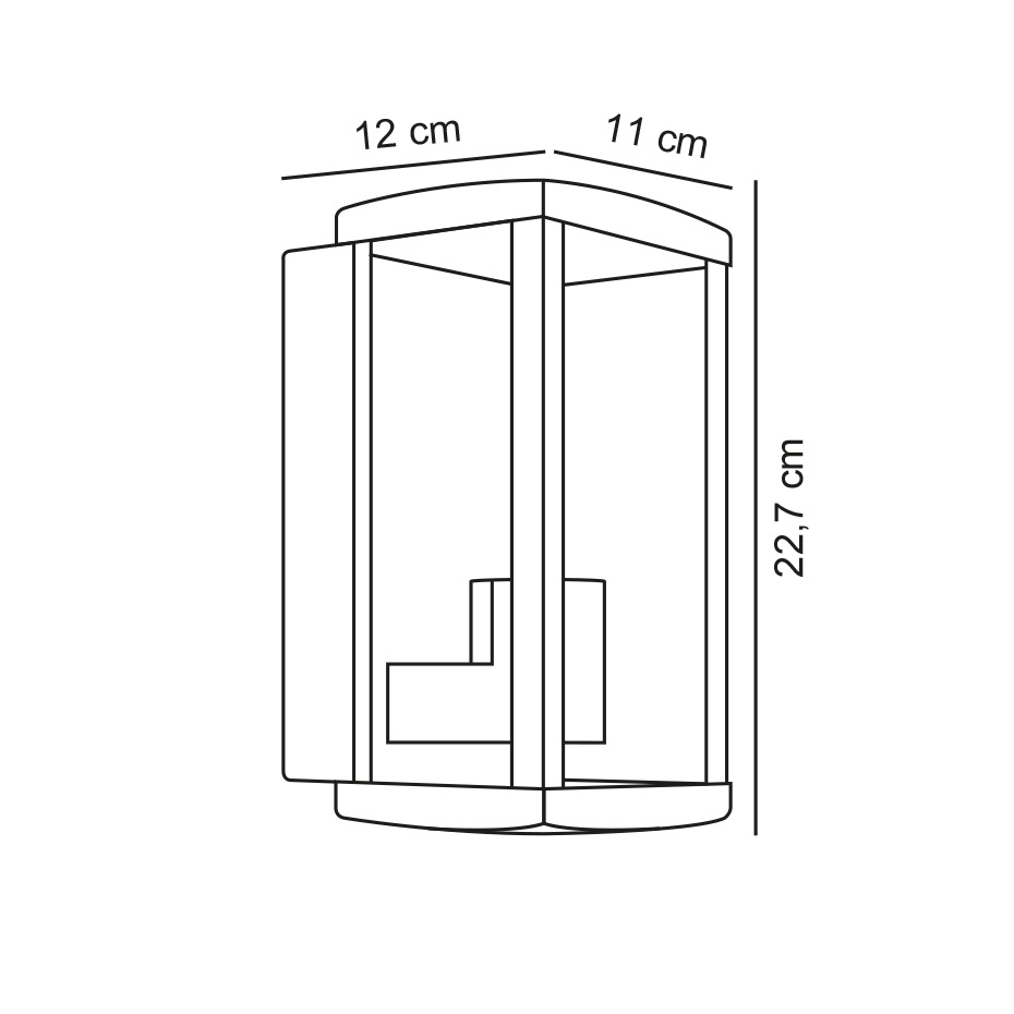 Luchy Vägglampa Svart