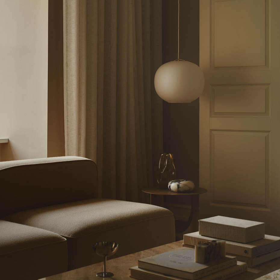 Navone 40 Pendel Opalglas