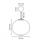 Navone 40 Pendel Opalglas Navone 40 Pendel Opalglas