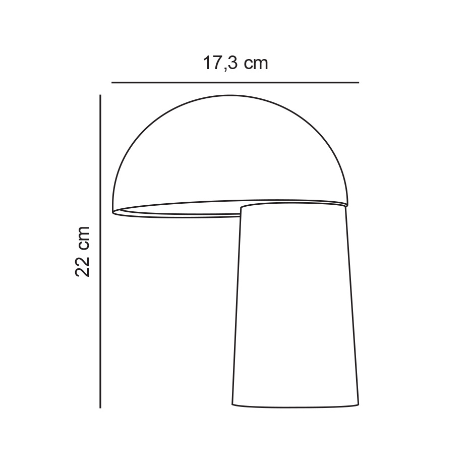 Faye Portabel Bordslampa Beige